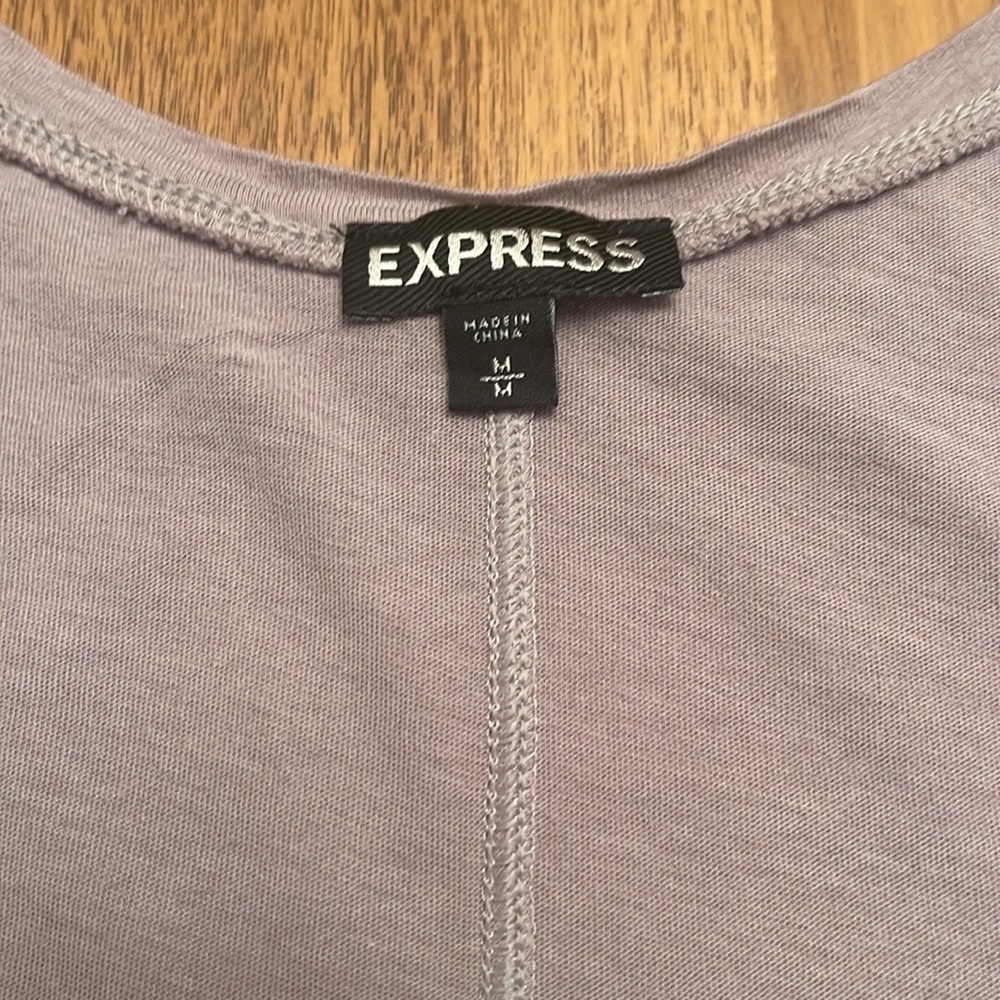 Express Top Silver Sequence Ombre Size M Excellen… - image 8